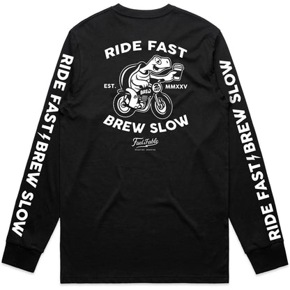 RIDE FAST, BREW SLOW LONGSLEEVE TEE - PRE ORDER